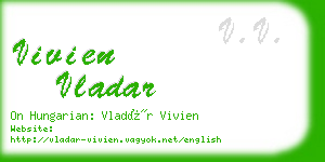 vivien vladar business card